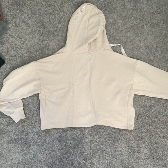 Victoria Secret Cropped V-Neck Hoodie - Picture 2 of 4